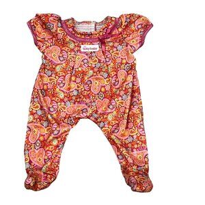 Bitty Baby American Girl Vintage Paisley Print Footed Onesie Outfit